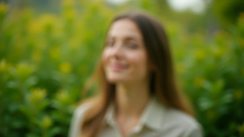 A person reflecting in a peaceful room with plants