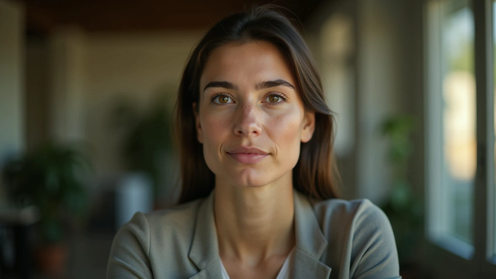 A person listening patiently in a calm setting